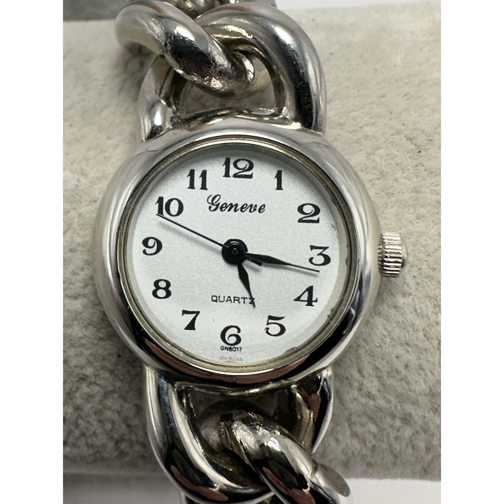 Geneve By Gruen GN8017 New Battery Ladies Watch 22MM‎ 7" Vintage L82
